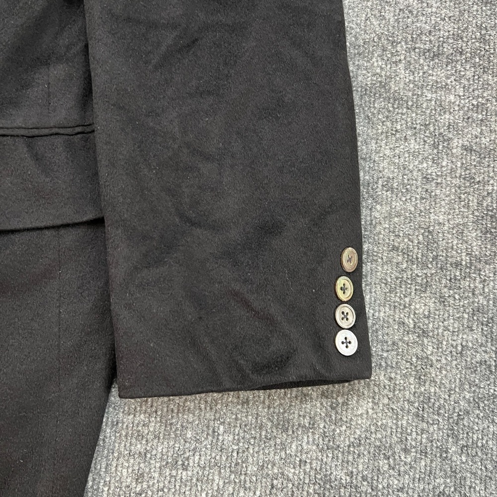 Neiman Marcus Men's Black Loro Piana 100% Cashmere 2 Button S/B Blazer 44R - Picture 3 of 14